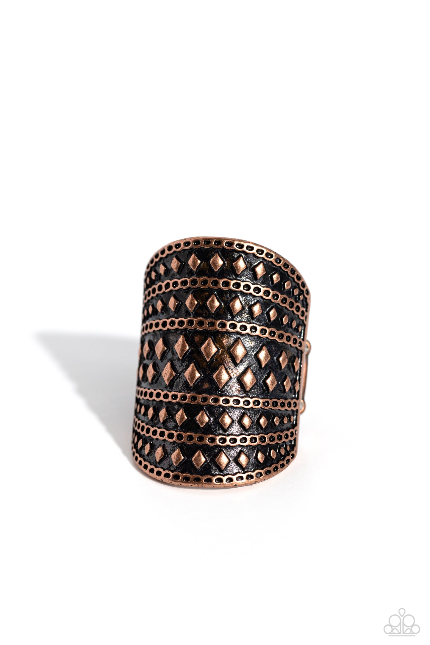 Diamondback Bravado - Copper - Paparazzi Ring