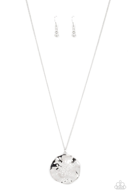 Boom and COMBUST - White - Paparazzi Necklace