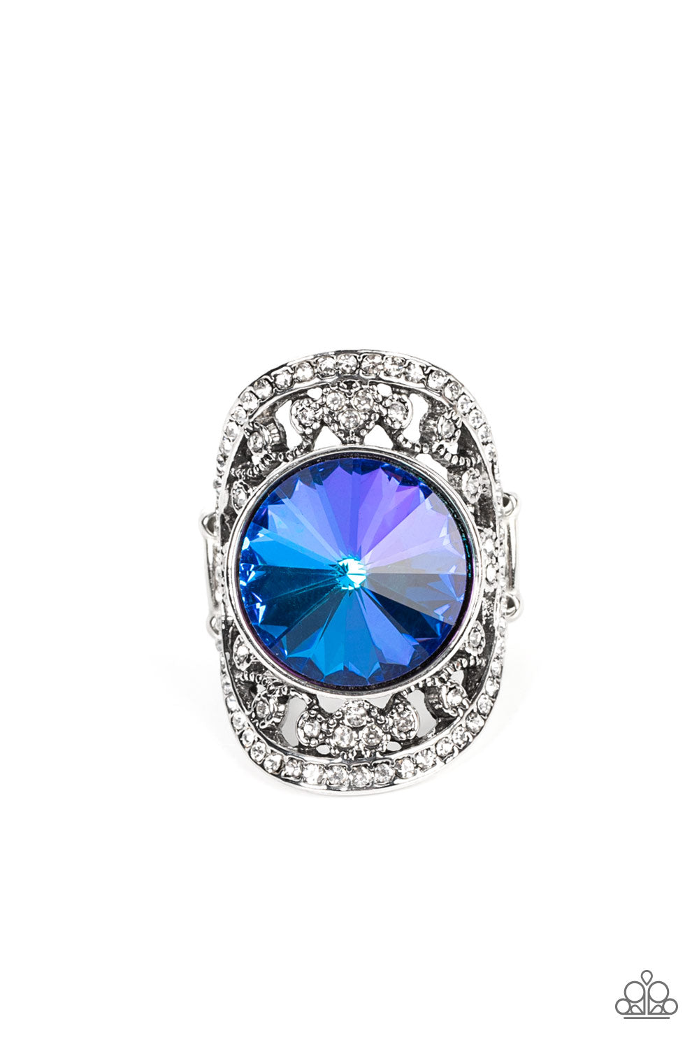 Galactic Garden - Blue - Paparazzi Ring