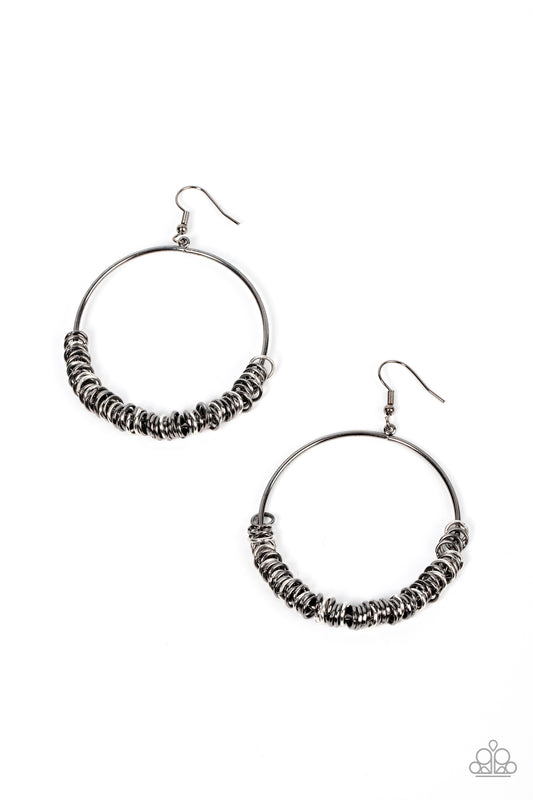 Retro Ringleader - Multi - Paparazzi Earrings