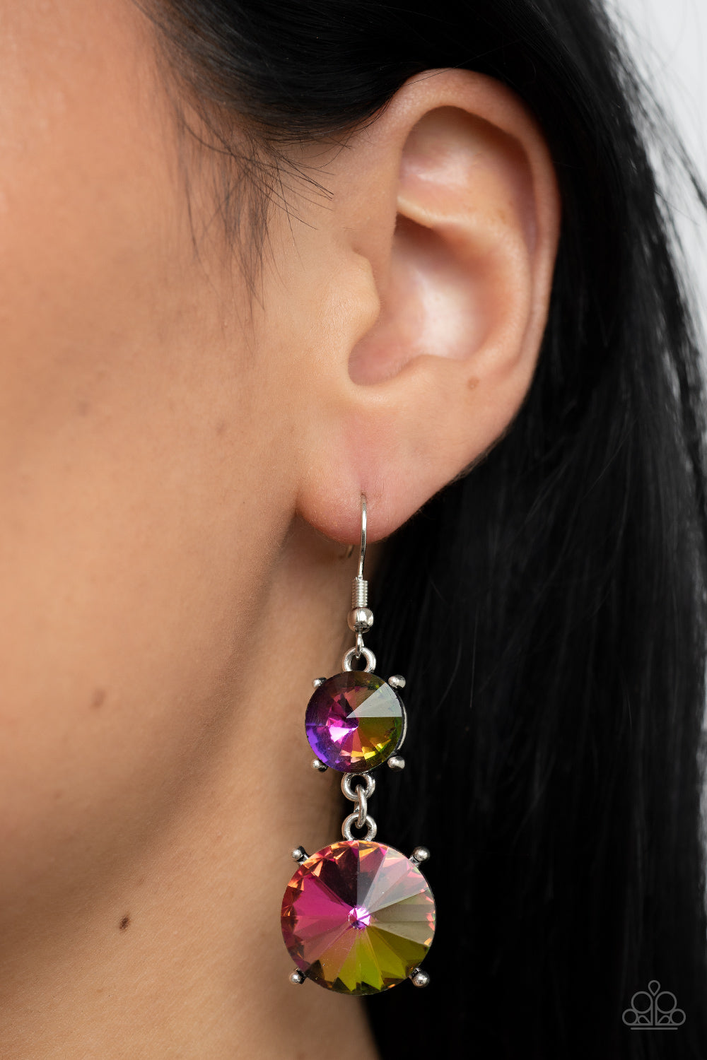 Sizzling Showcase - Multi - Paparazzi Earrings