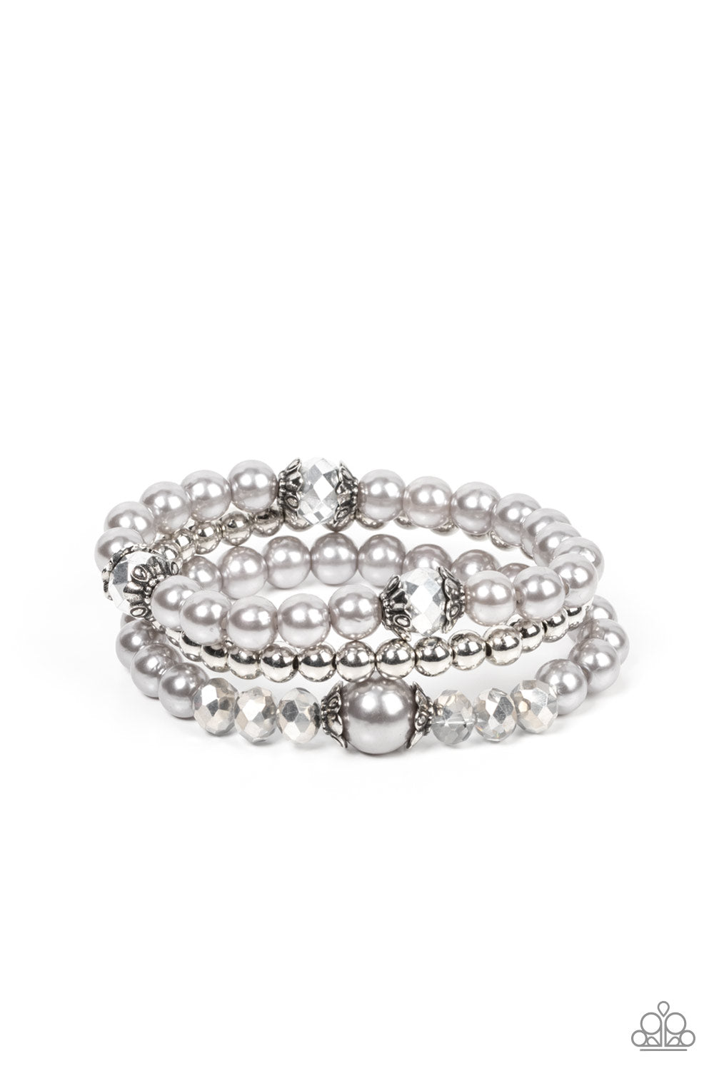 Positively Polished - Silver - Paparazzi Bracelet