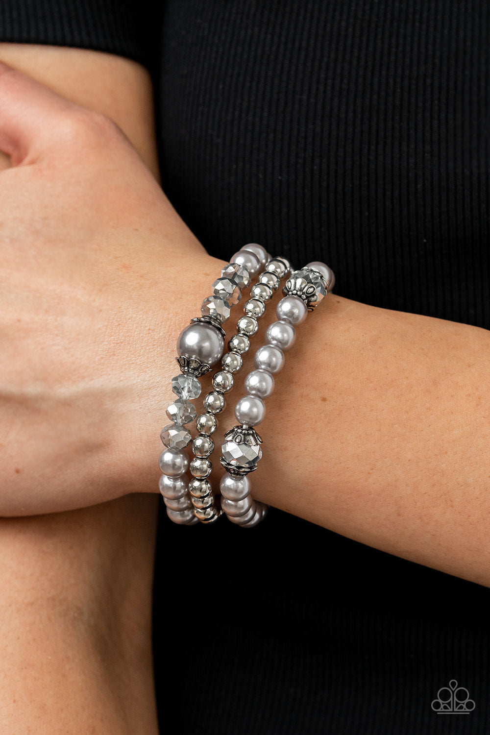 Positively Polished - Silver - Paparazzi Bracelet