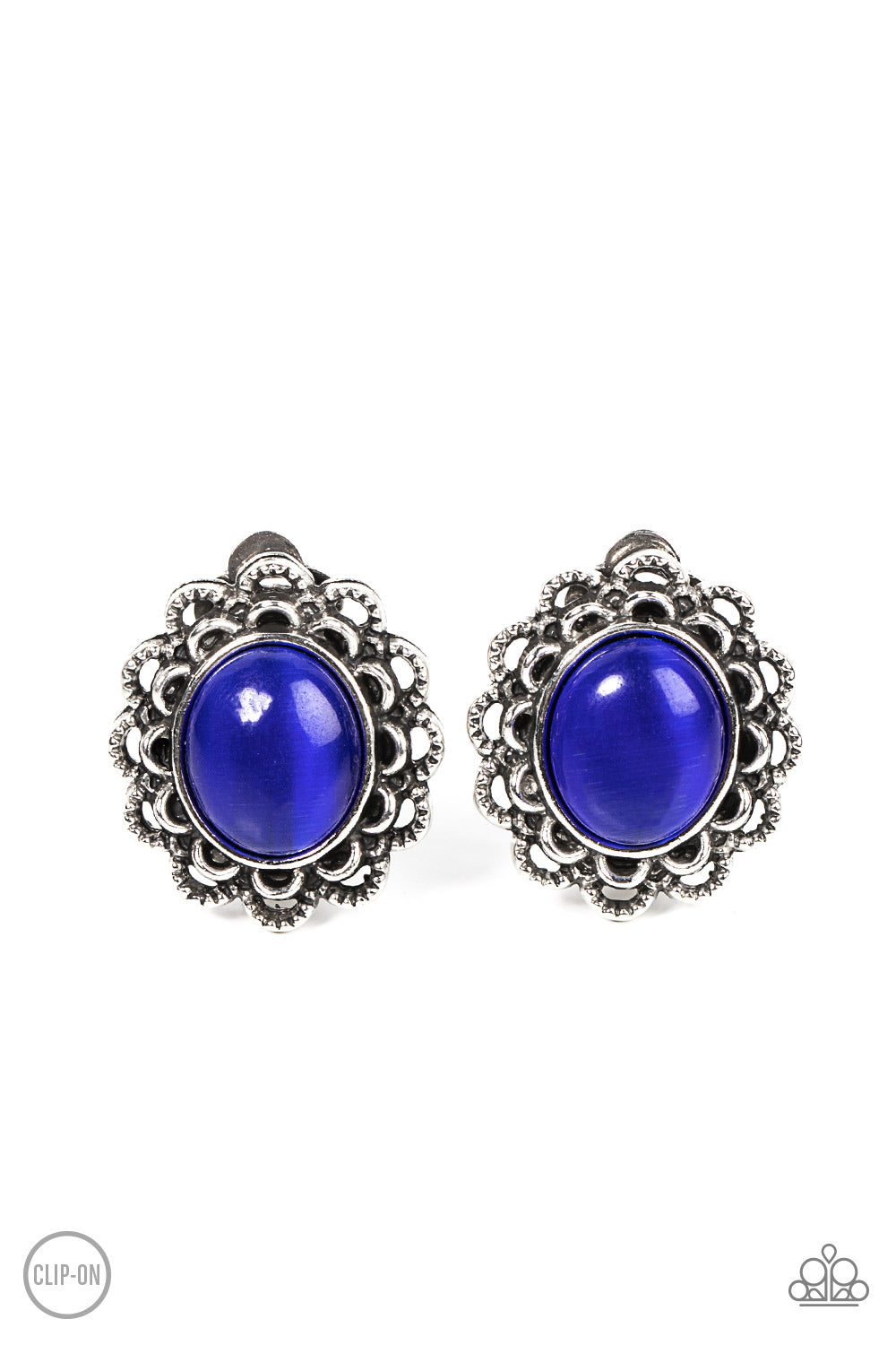 Garden Gazebo - Blue - Paparazzi Earrings