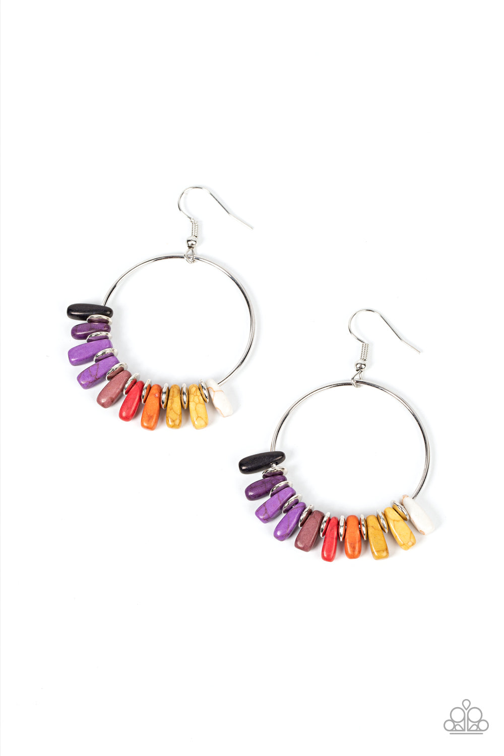 Earthy Ensemble - Multi - Paparazzi Earrings