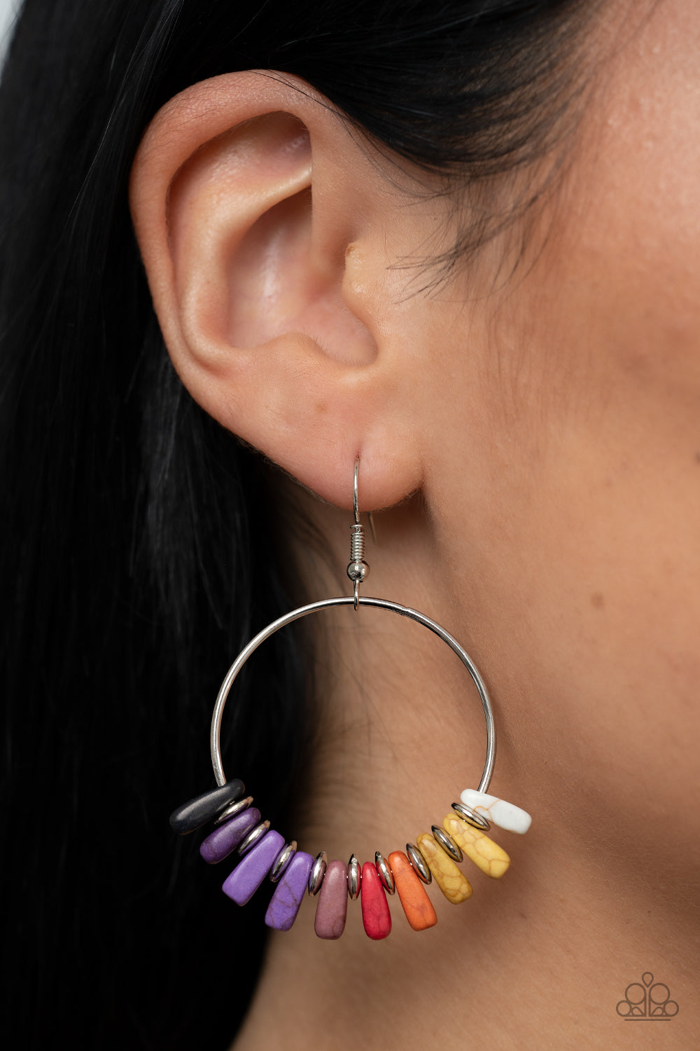 Earthy Ensemble - Multi - Paparazzi Earrings