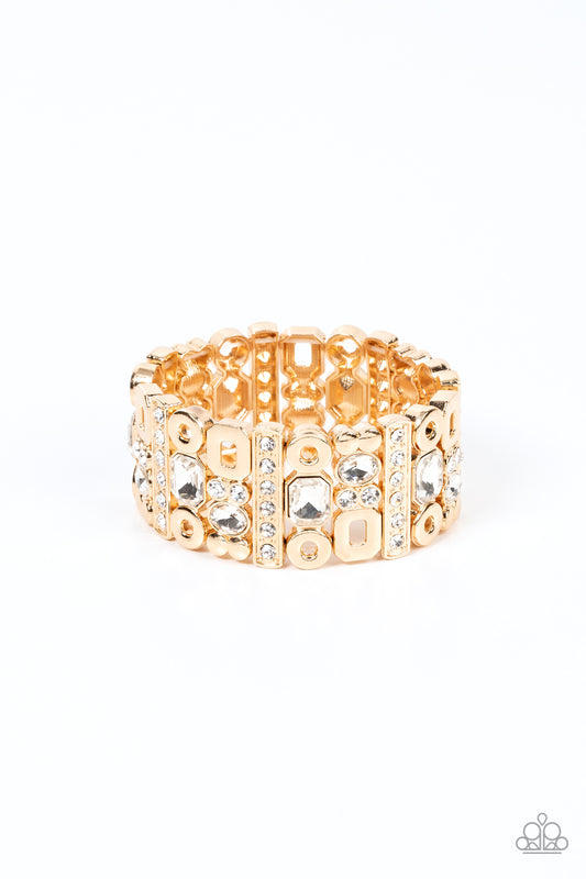 Dynamically Diverse - Gold - Paparazzi Bracelet