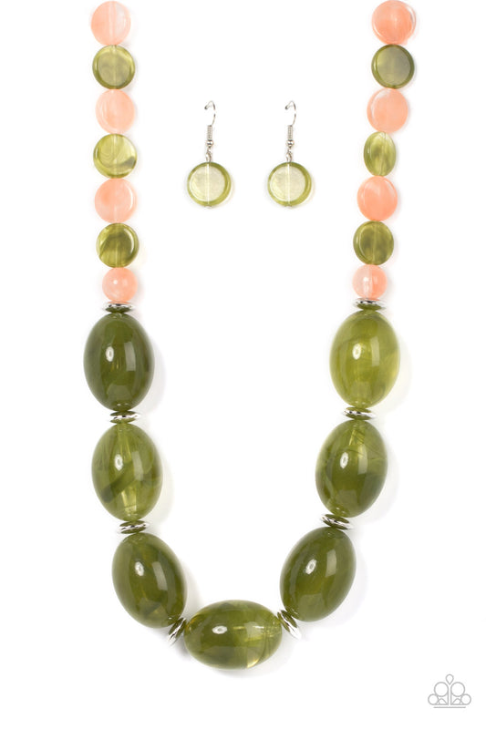 Belle of the Beach - Green - Paparazzi Necklace