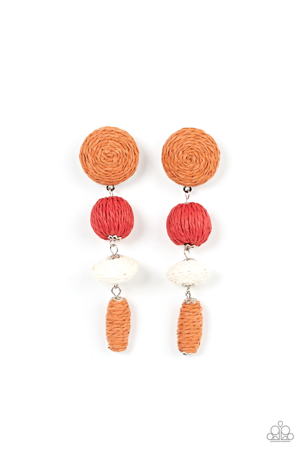 Twine Tango - Multi - Paparazzi Earrings