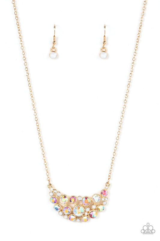 Effervescently Divine - Gold - Paparazzi Necklace