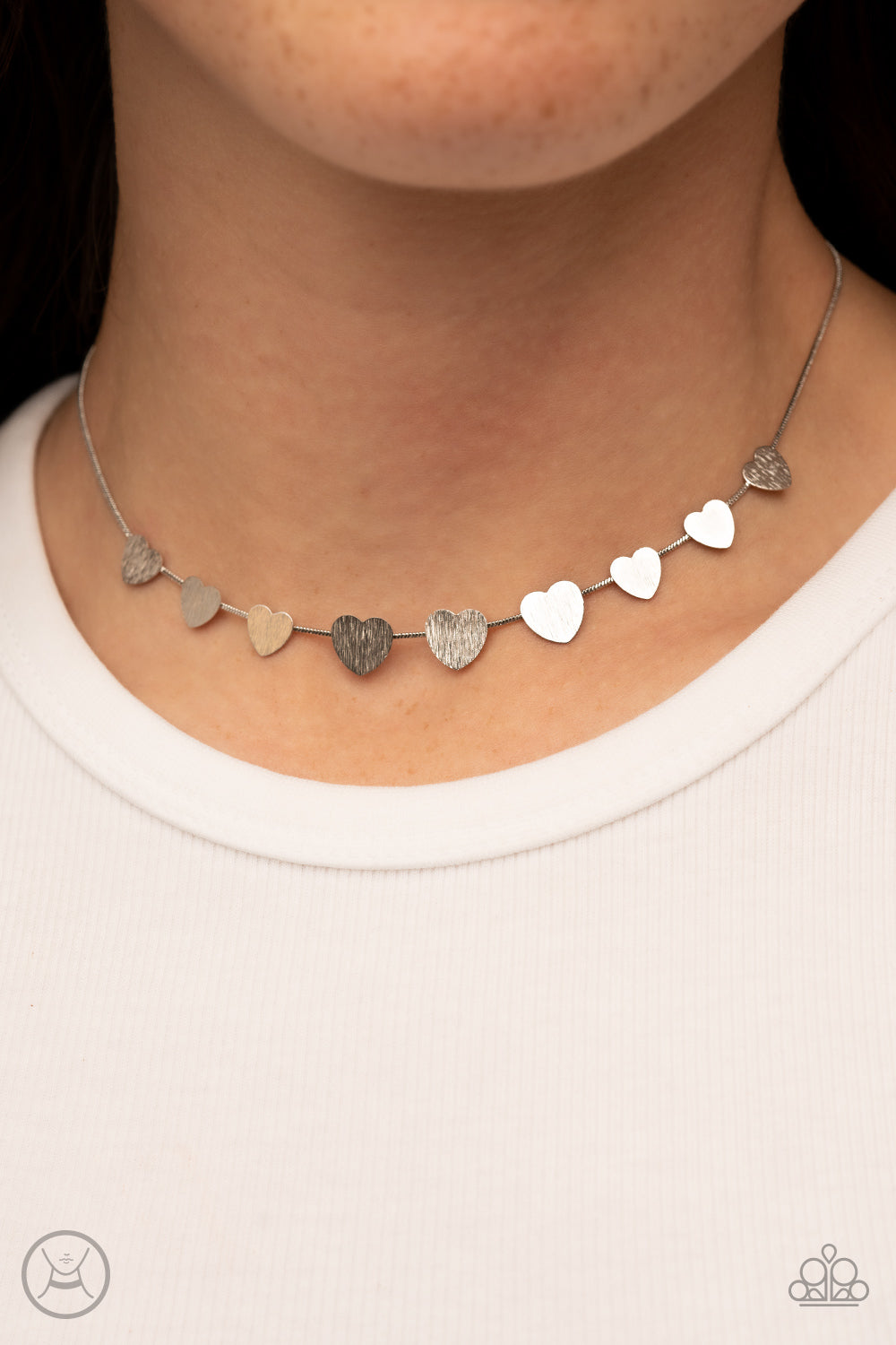 Dainty Desire - Silver - Paparazzi Necklace