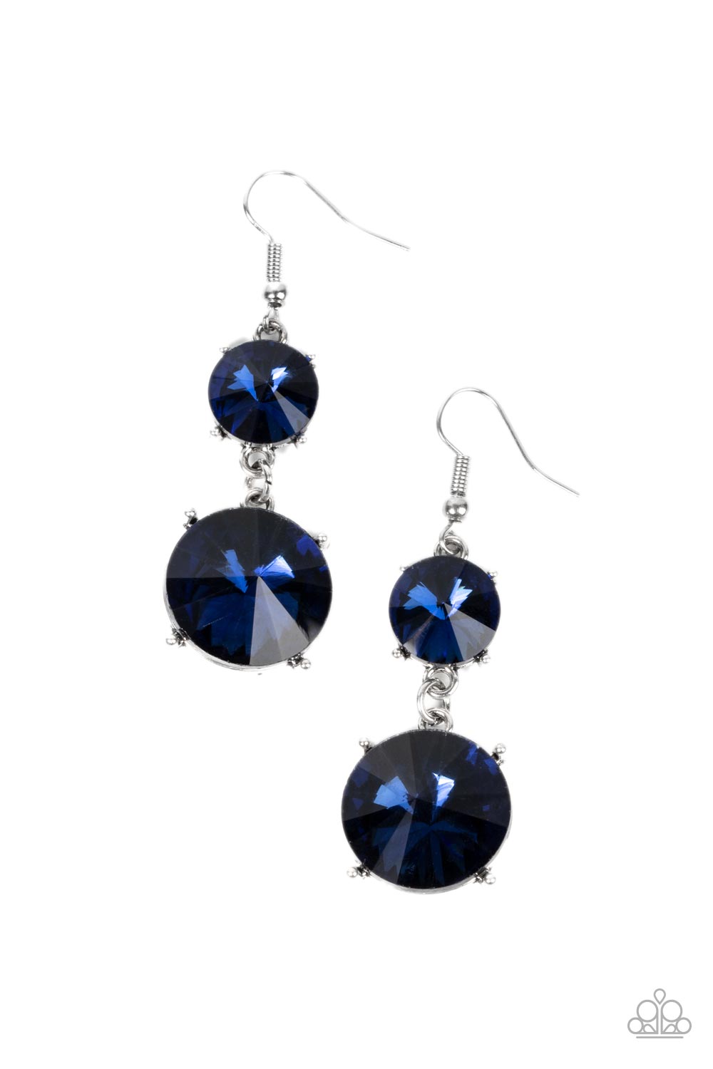 Sizzling Showcase - Blue - Paparazzi Earrings