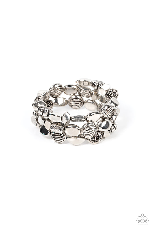 Charmingly Cottagecore - Silver - Paparazzi Bracelet