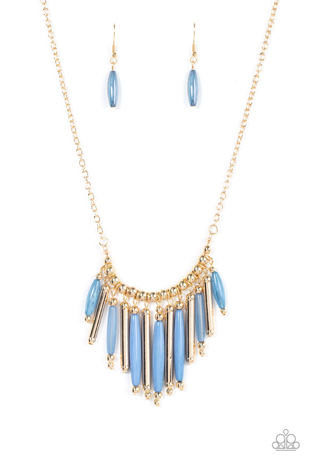 Bohemian Breeze - Blue - Paparazzi Necklace