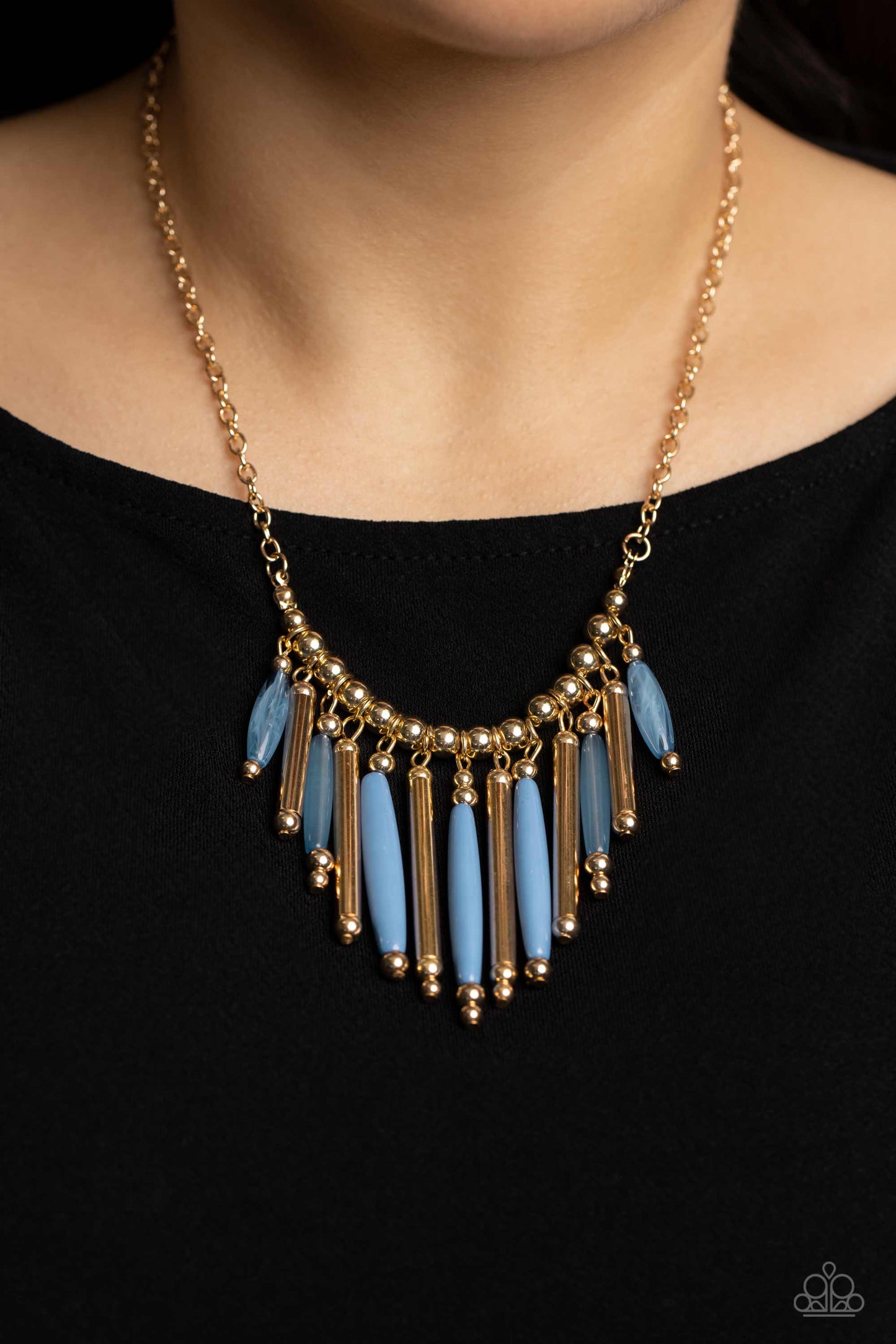 Bohemian Breeze - Blue - Paparazzi Necklace