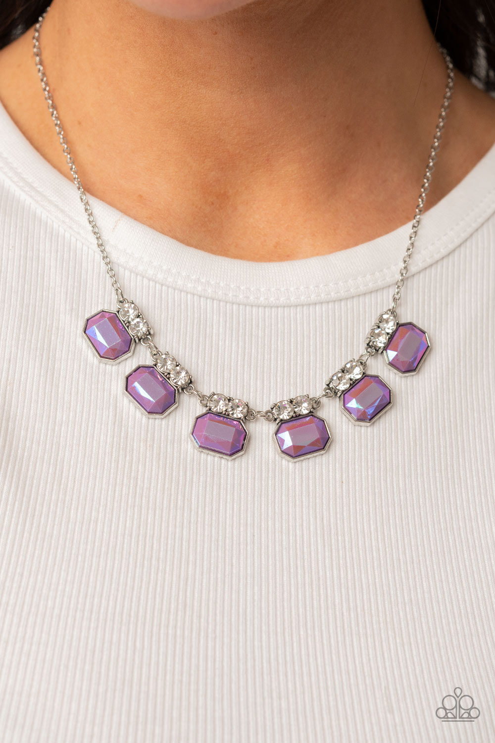 Interstellar Inspiration - Purple - Paparazzi Necklace