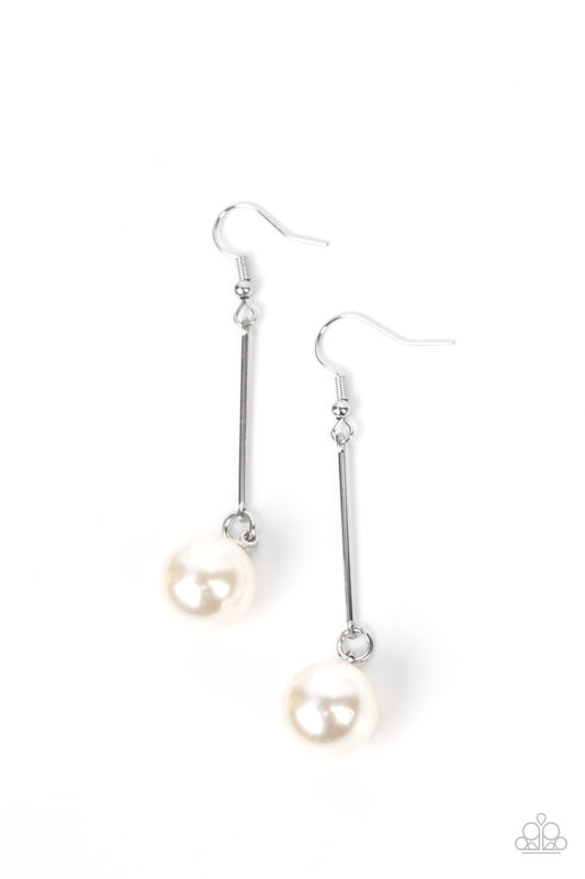 Pearl Redux - White - Paparazzi Earrings