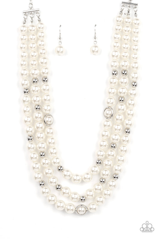 Needs No Introduction - White - Paparazzi Necklace