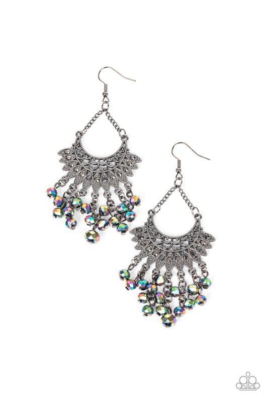 Chromatic Cascade - Multi - Paparazzi Earrings