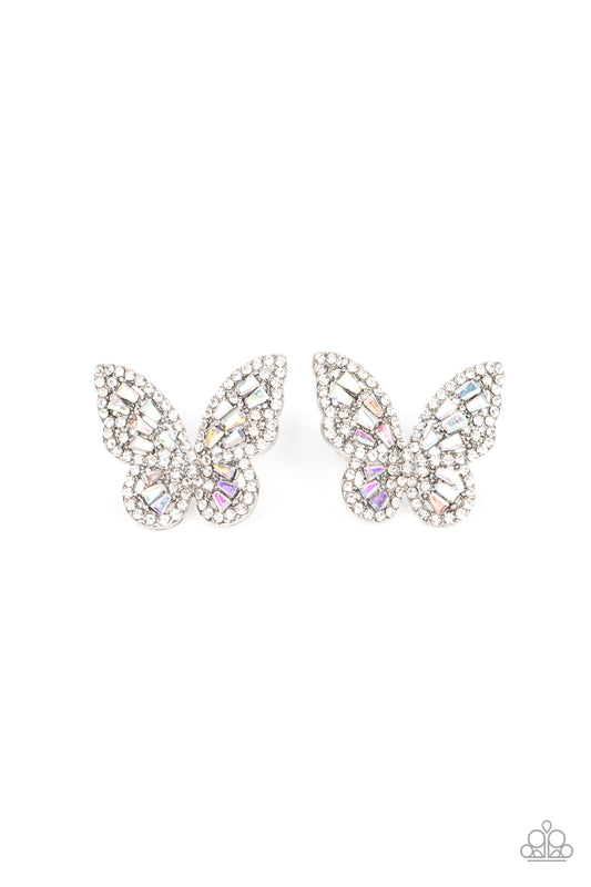 Smooth Like FLUTTER - Multi - Paparazzi Earrings