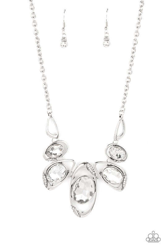 Hypnotic Twinkle - White - Paparazzi Necklace (LOP)