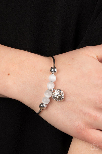 Vintage Vows - White - Paparazzi Bracelet