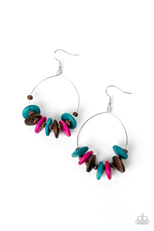 Surf Camp - Multi - Paparazzi Earrings