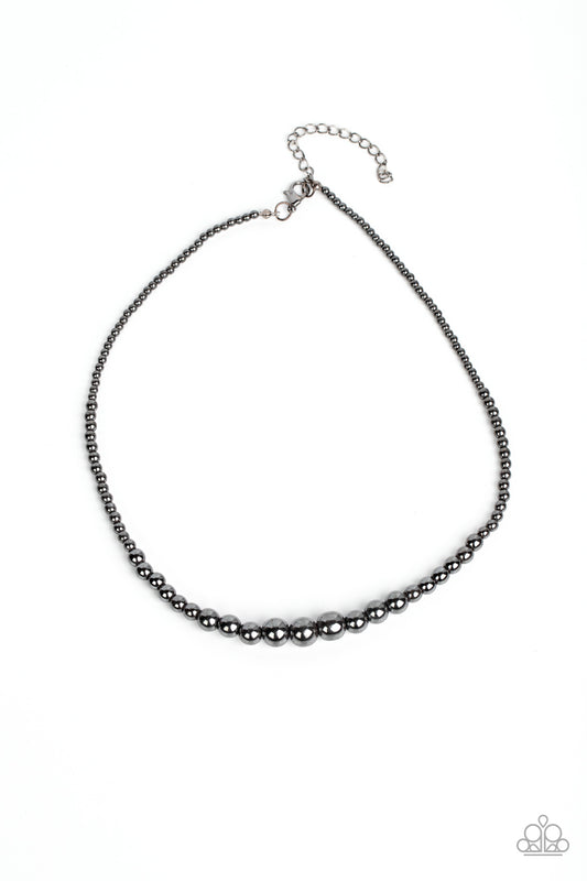 Beg, Borrow, or STEEL - Black - Paparazzi Necklace