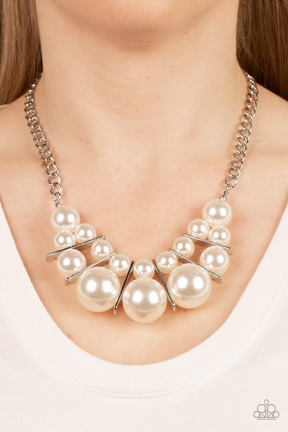 Challenge Accepted - White - Paparazzi Necklace