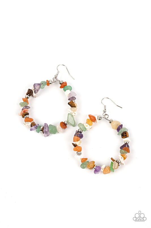 Mineral Mantra - Multi - Paparazzi Earrings