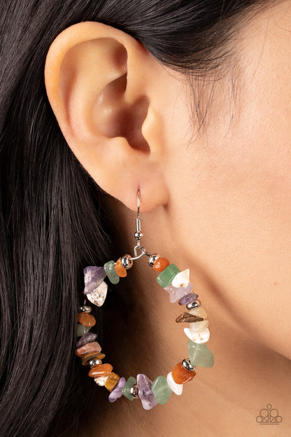 Mineral Mantra - Multi - Paparazzi Earrings