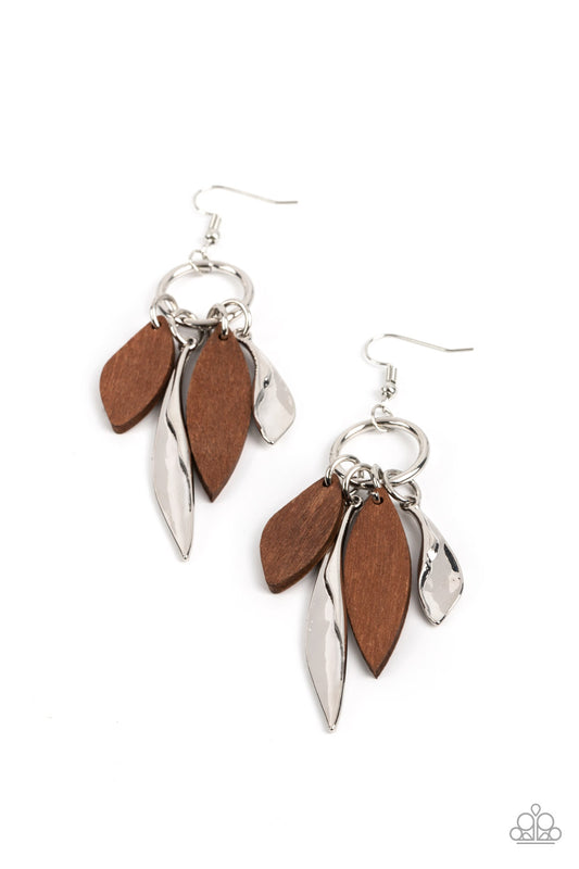 Primal Palette - Brown - Paparazzi Earrings