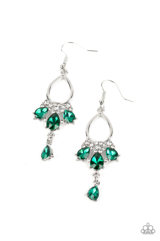 Coming in Clutch - Green - Paparazzi Earrings