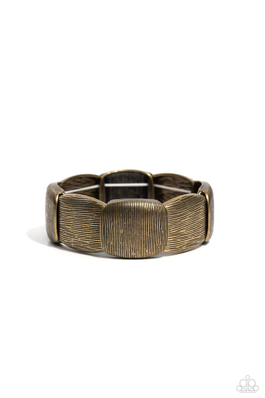 Prairie Block Party - Brass - Paparazzi  Bracelet