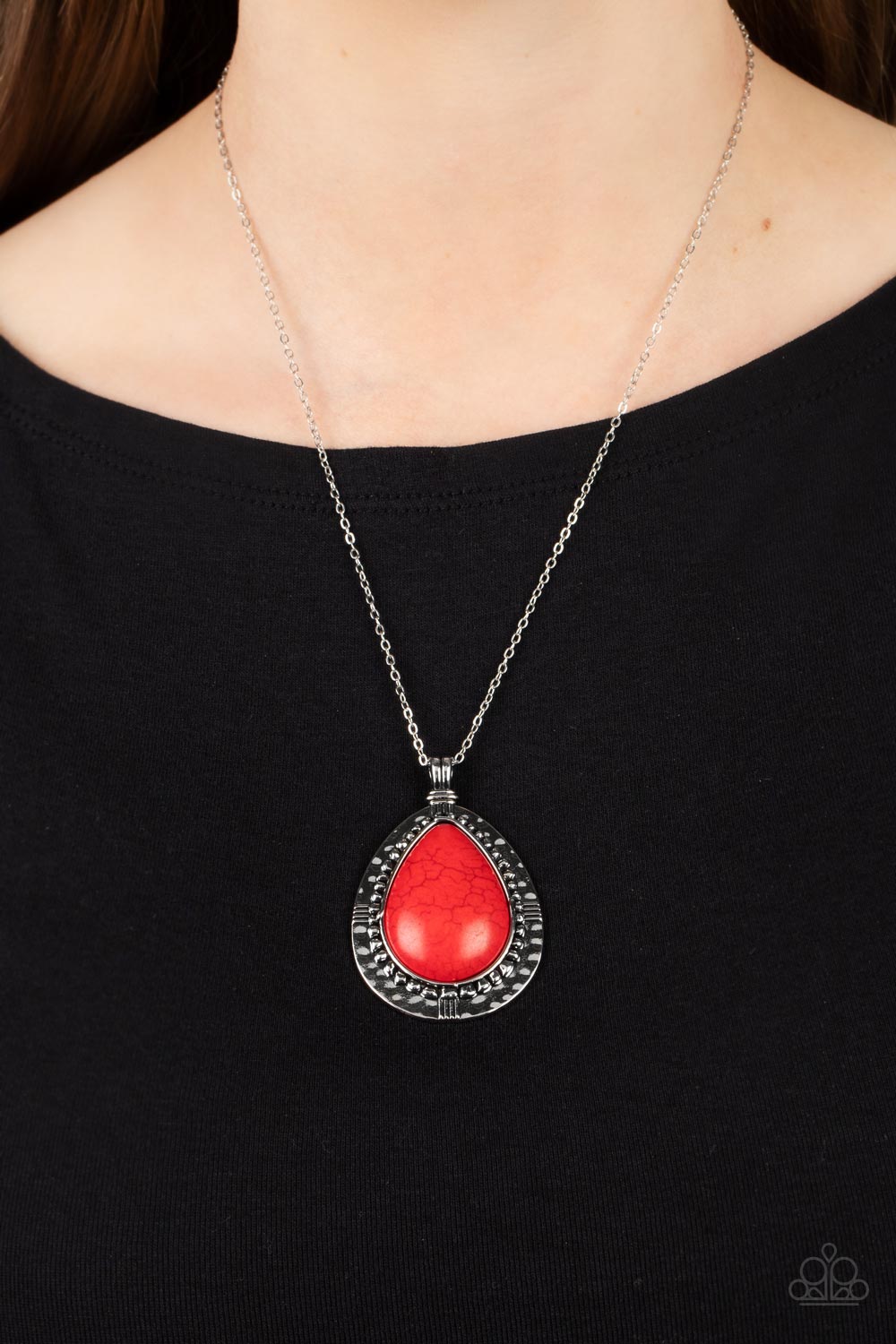 Western Wilderness - Red - Paparazzi Necklace