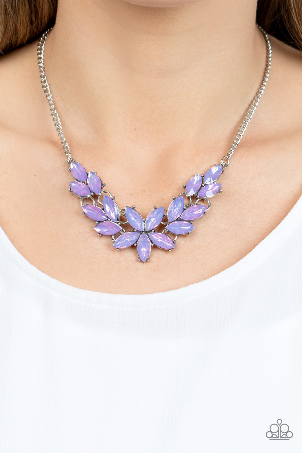 Ethereal Efflorescence - Purple - Paparazzi Necklace