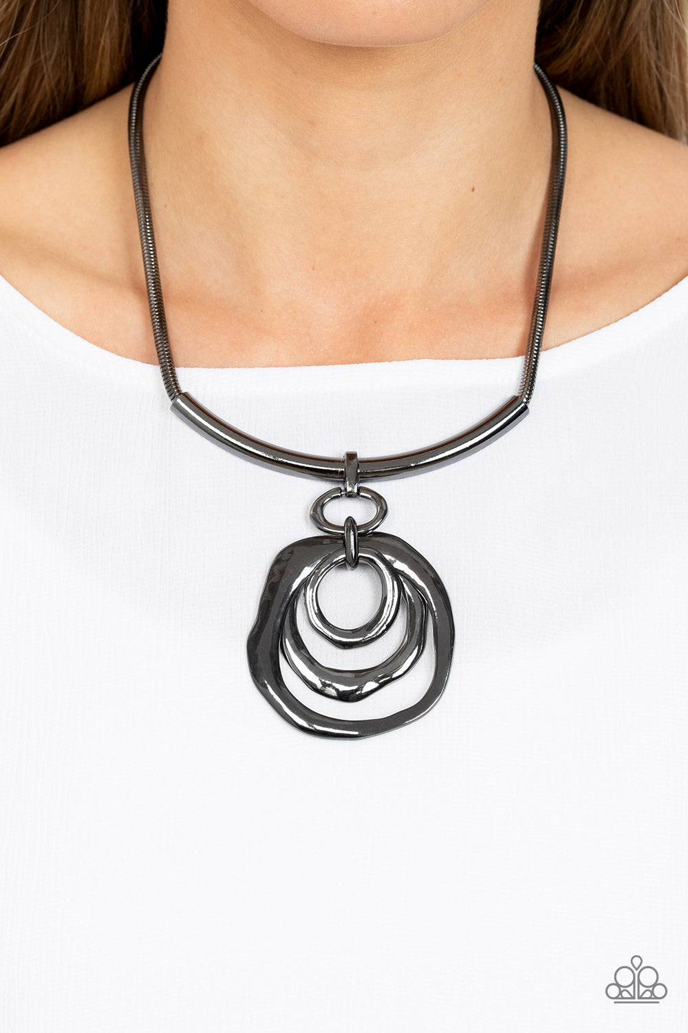 Forged in Fabulous - Black - Paparazzi Necklace