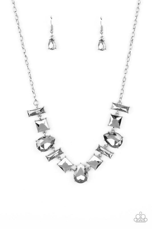 Interstellar Ice - Silver - Paparazzi Necklace