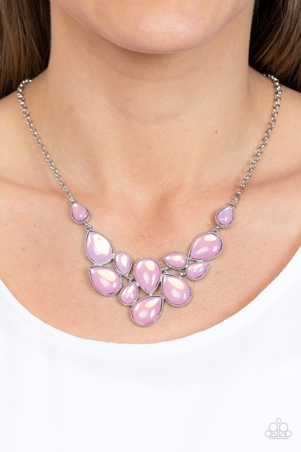 Keeps GLOWING and GLOWING - Pink - Paparazzi Necklace