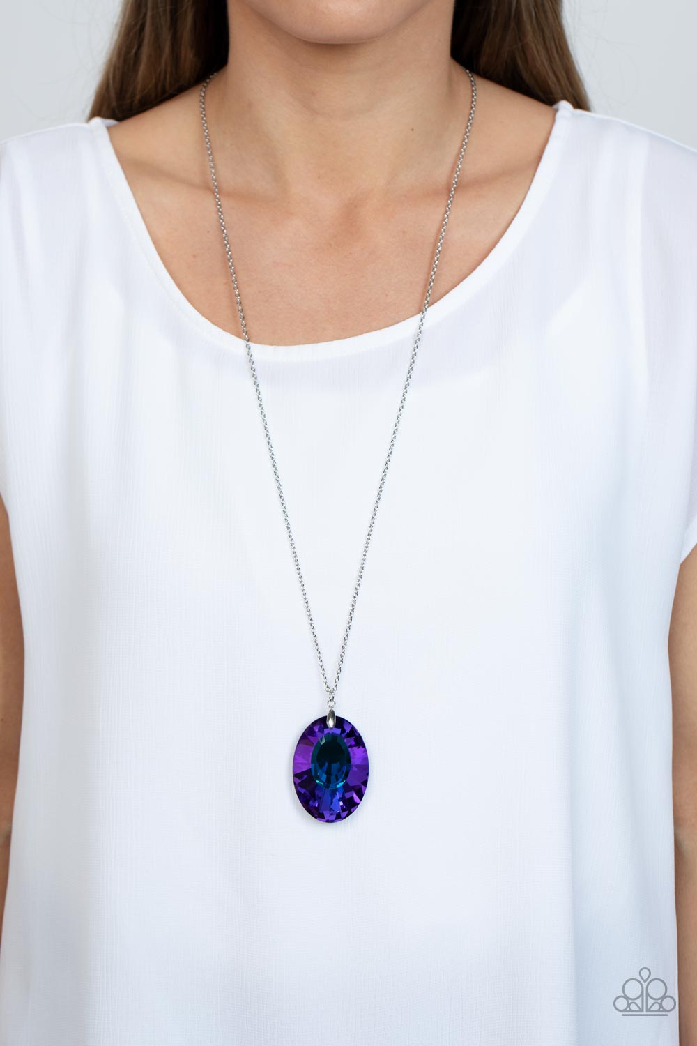 Celestial Essence - Blue - Paparazzi Necklace