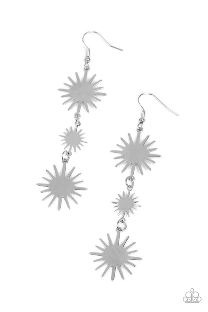 Solar Soul - Silver - Paparazzi Earrings