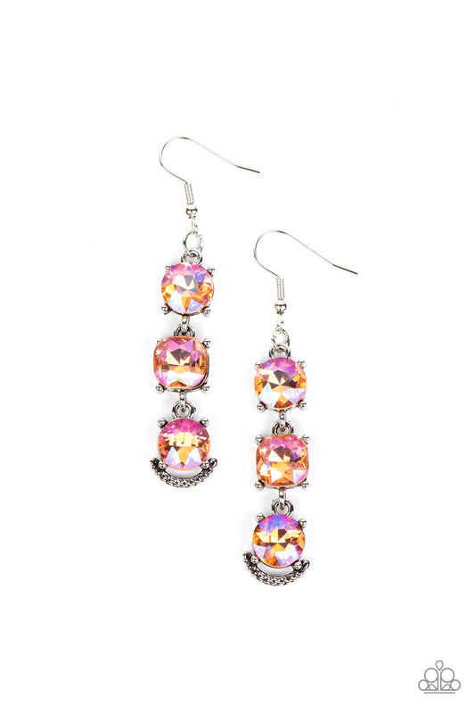 Determined to Dazzle - Orange - Paparazzi Earrings