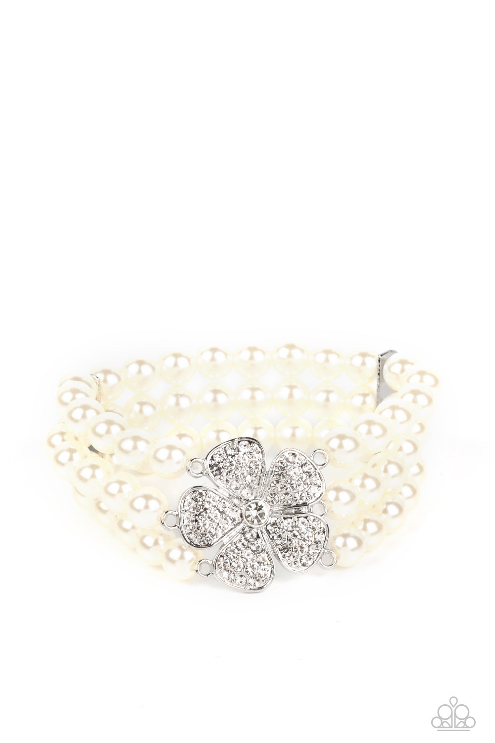 Park Avenue Orchard - White - Paparazzi Bracelet