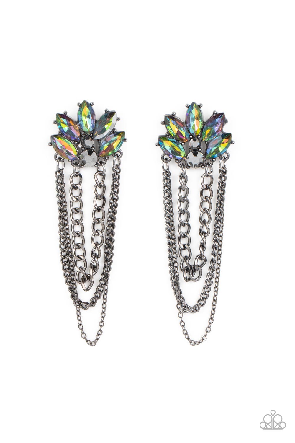 Reach for the SKYSCRAPERS - Multi - Paparazzi Earrings