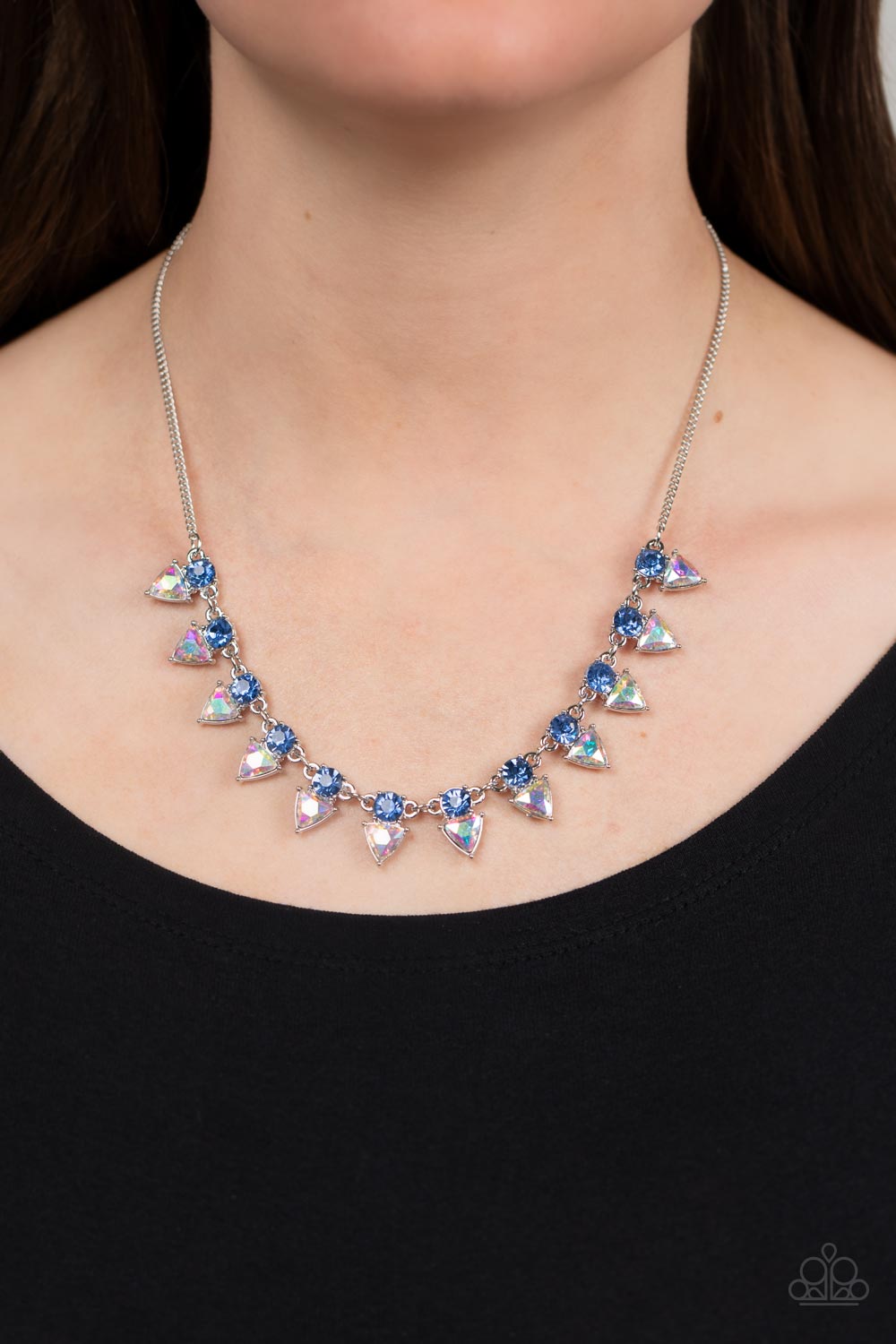 Razor-Sharp Refinement - Blue - Paparazzi Necklace