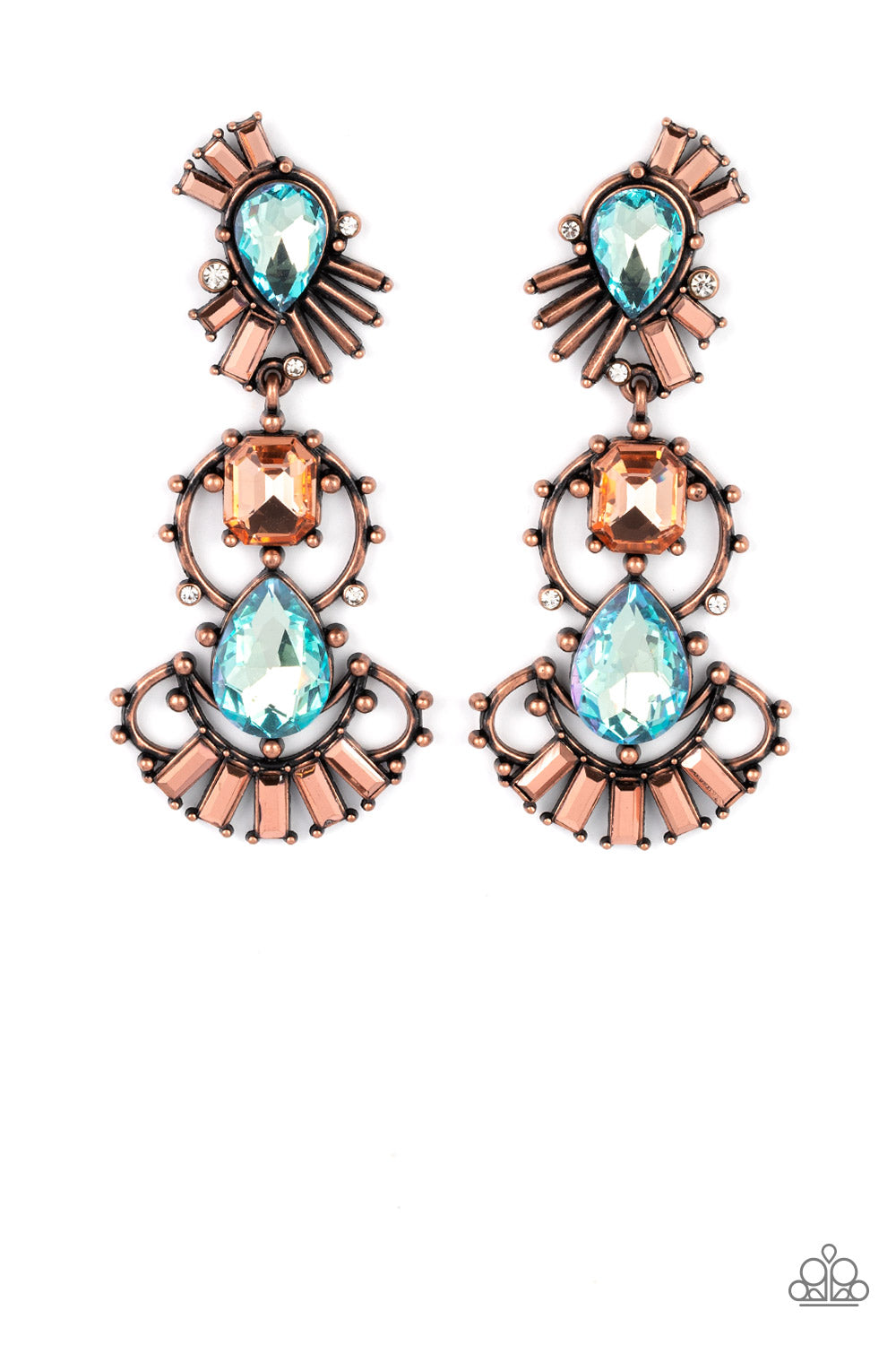 Ultra Universal - Copper Paparazzi Earrings