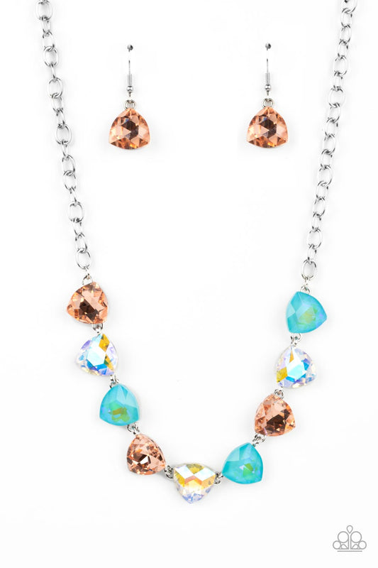 Dreamy Drama - Orange - Paparazzi Necklace