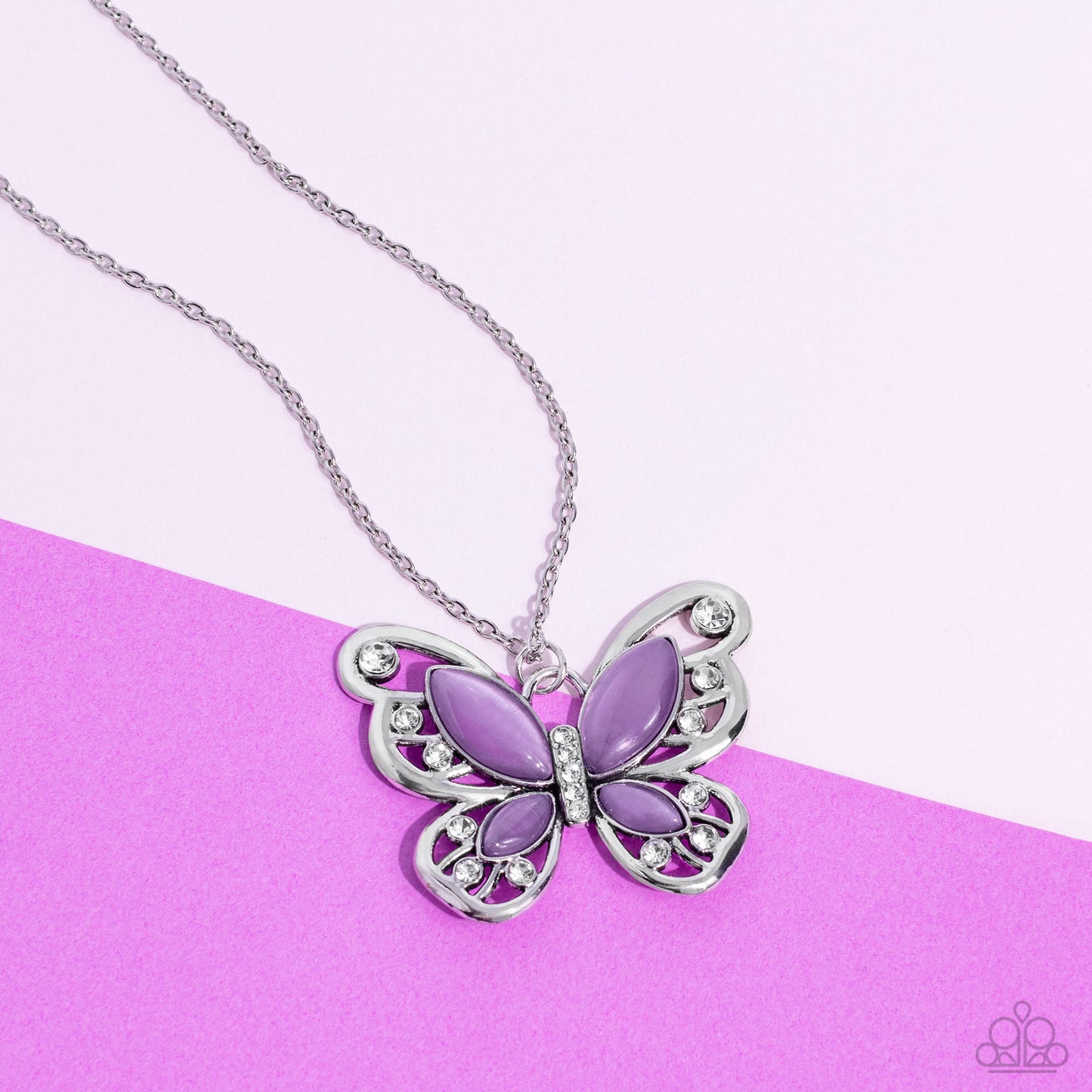 Wings Of Whimsy - Purple - Paparazzi Necklace