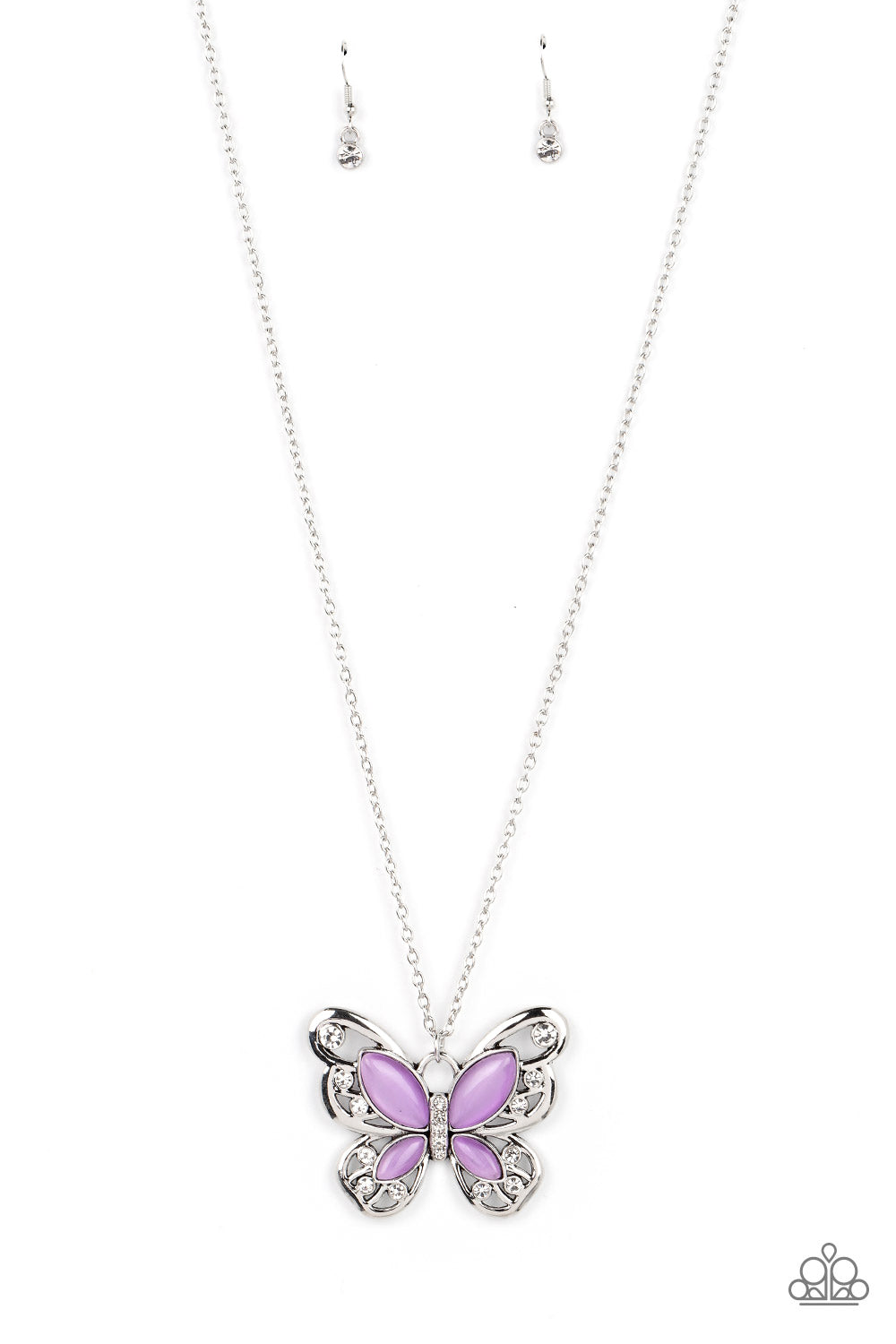 Wings Of Whimsy - Purple - Paparazzi Necklace