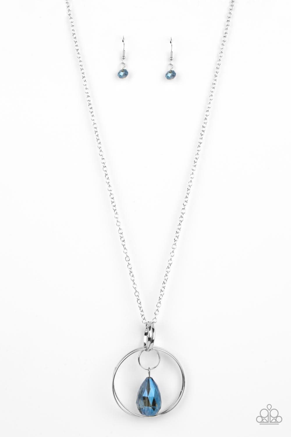 Swinging Shimmer - Blue - Paparazzi Necklace